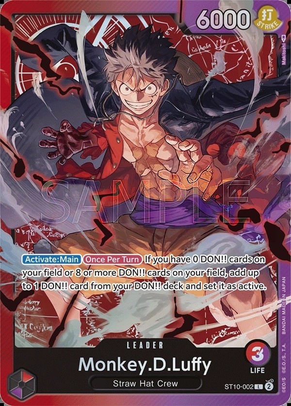 Monkey.D.Luffy ST10-002 One Piece leader card