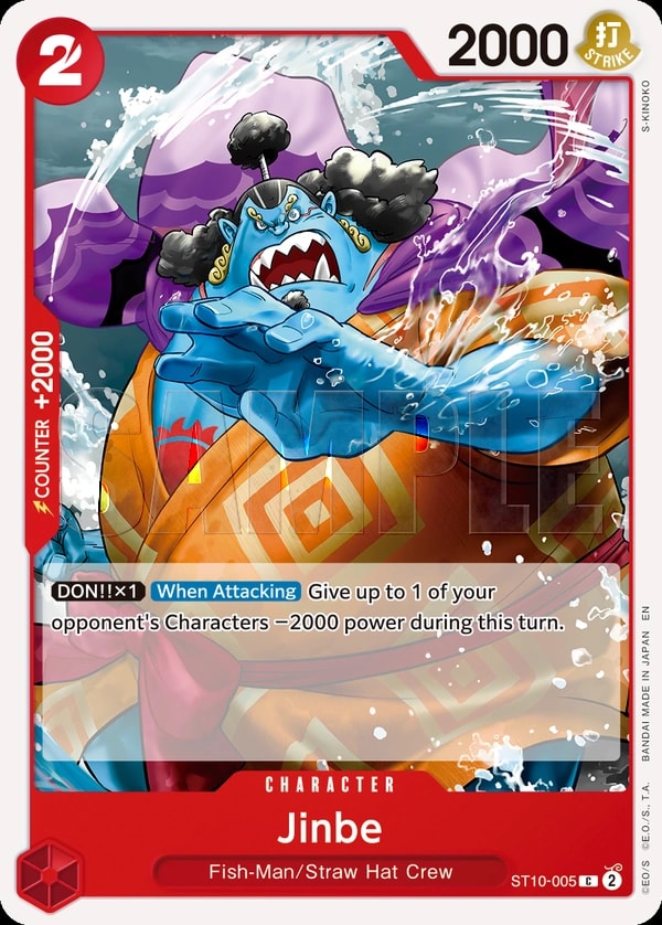 Jinbe - ST10-005 (005) (Reprint) One Piece card