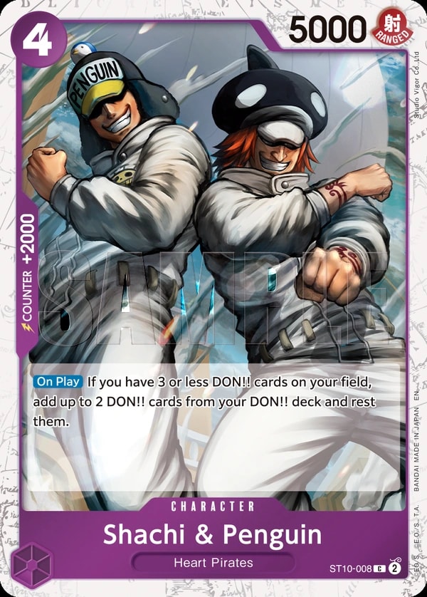 Shachi & Penguin (ST10-008) — Common One Piece card