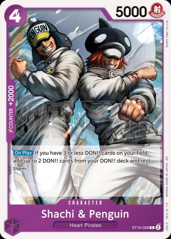 Shachi & Penguin (008) (Reprint) One Piece card