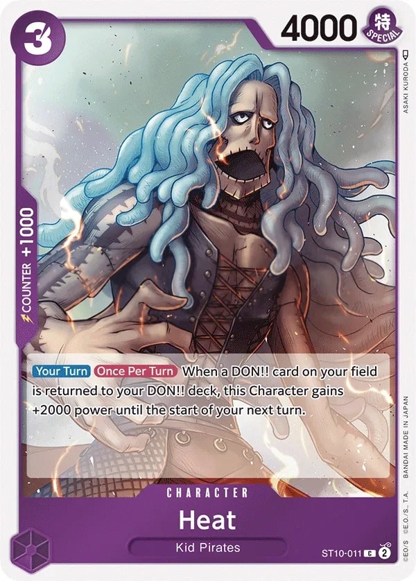 Heat (ST10-011) — Common One Piece card