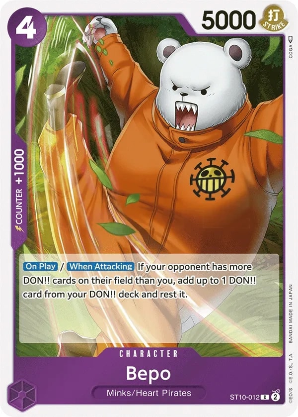 Bepo (ST10-012) — Common One Piece card