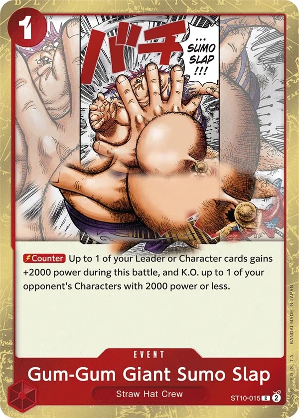 Gum-Gum Giant Sumo Slap ST10-015 One Piece card
