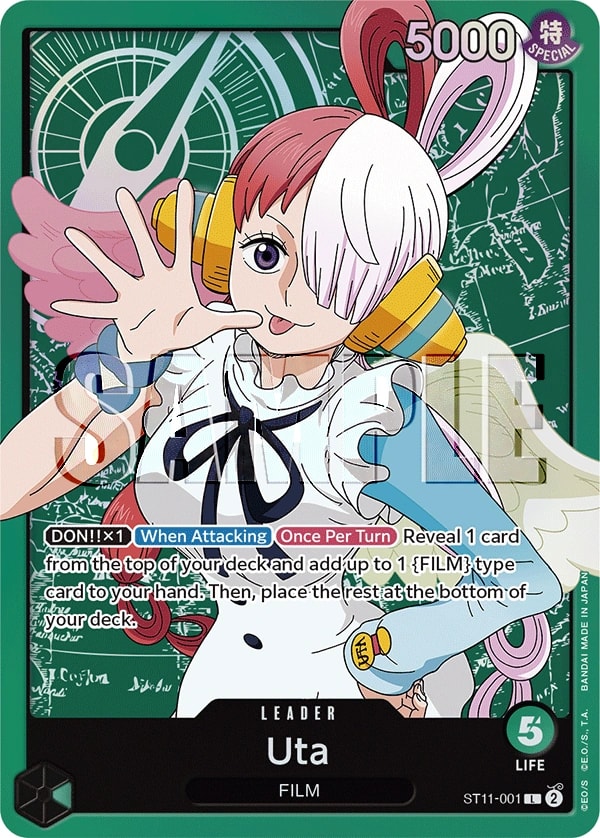 Uta ST11-001 One Piece leader card