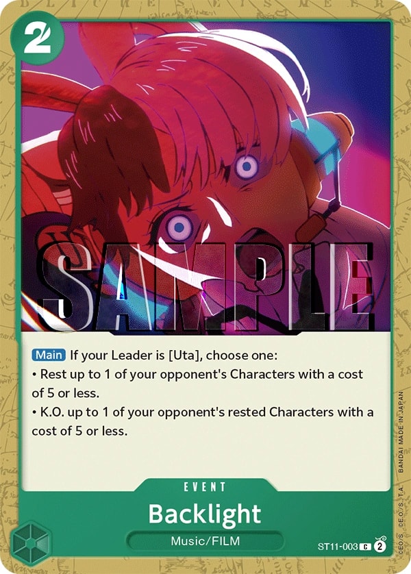 Backlight (003) One Piece card