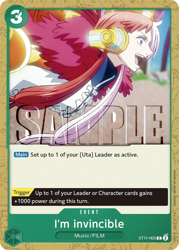I'm invincible ST11-005 One Piece card