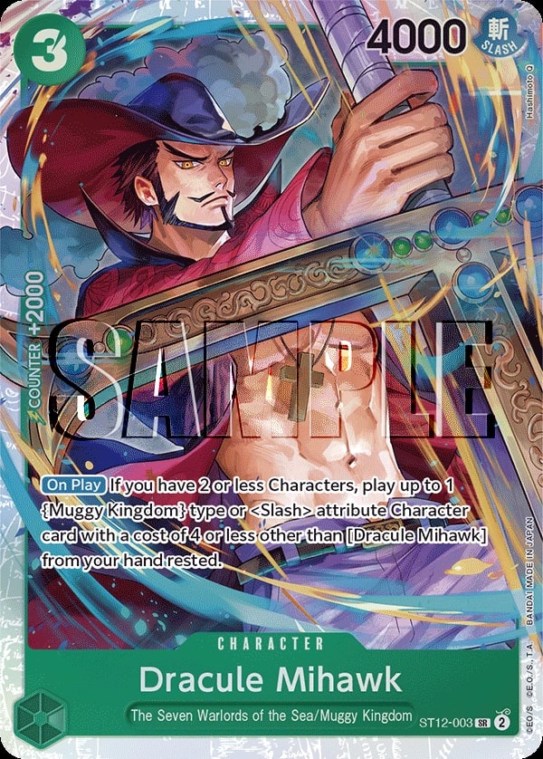 Dracule Mihawk ST12-003 One Piece card