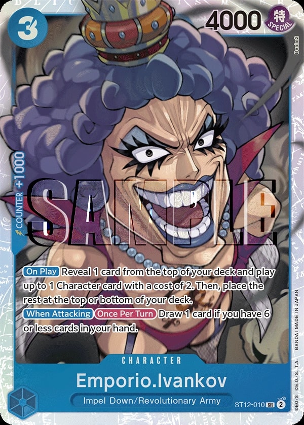 Emporio.Ivankov ST12-010 One Piece card