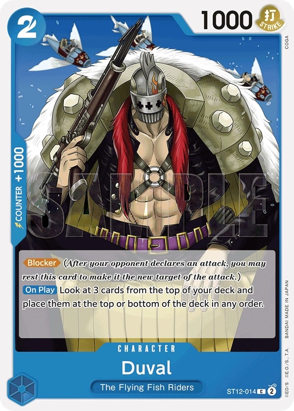Duval (014) One Piece card
