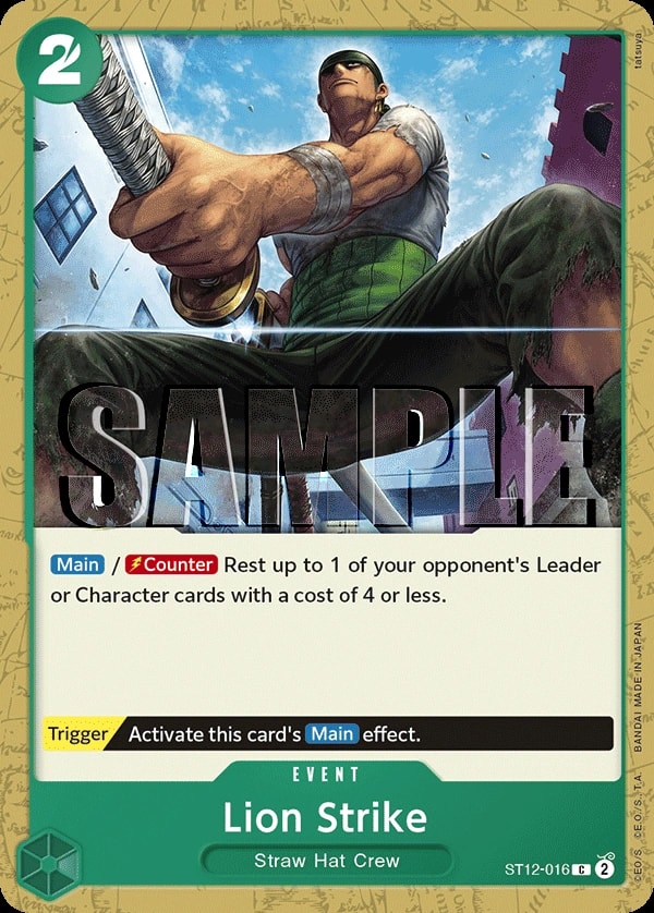 Lion Strike ST12-016 One Piece card