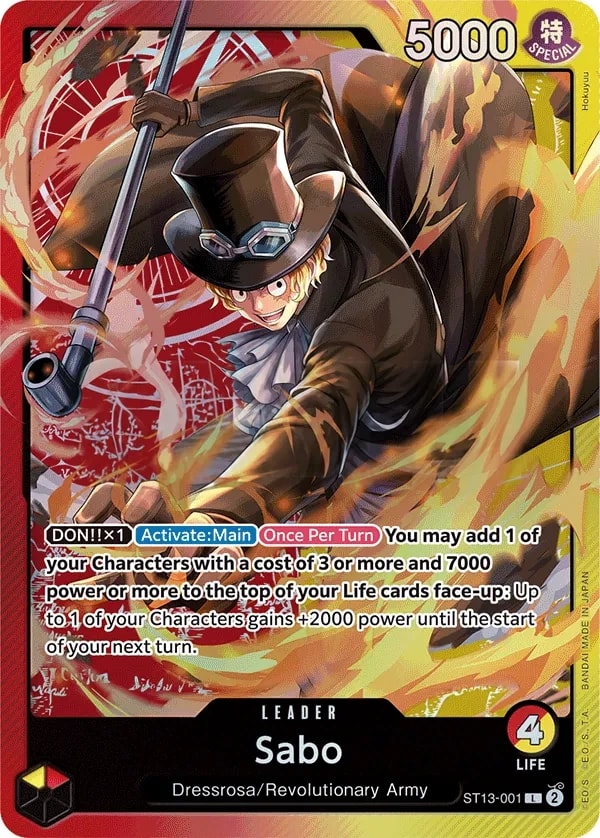 Sabo (001) (Parallel) One Piece card