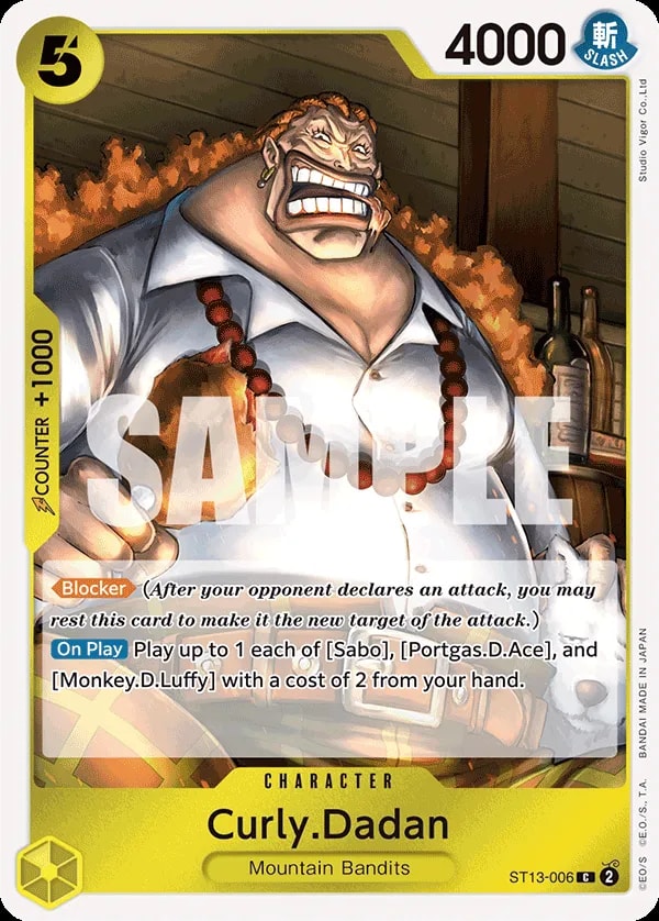 Curly.Dadan (006) (Parallel) One Piece card