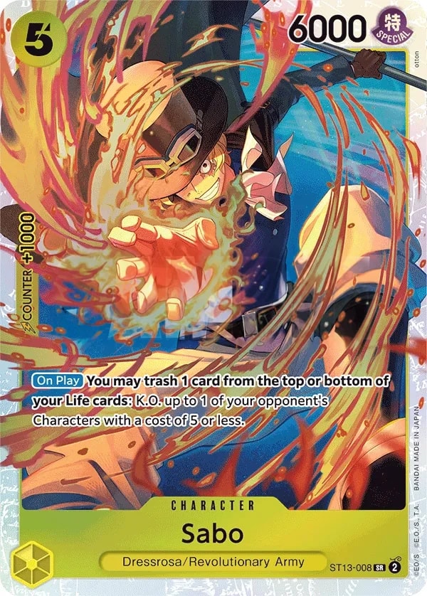 Sabo ST13-008 One Piece card
