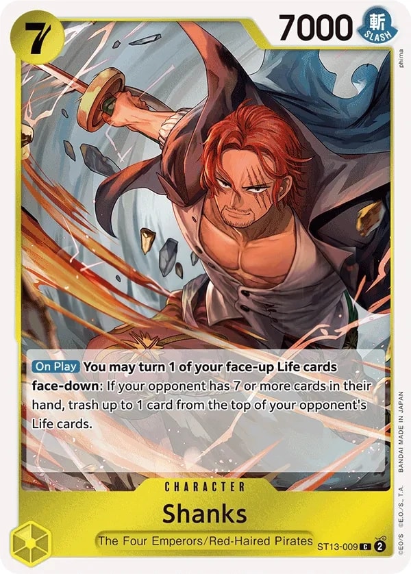 Shanks (009) (Parallel) One Piece card