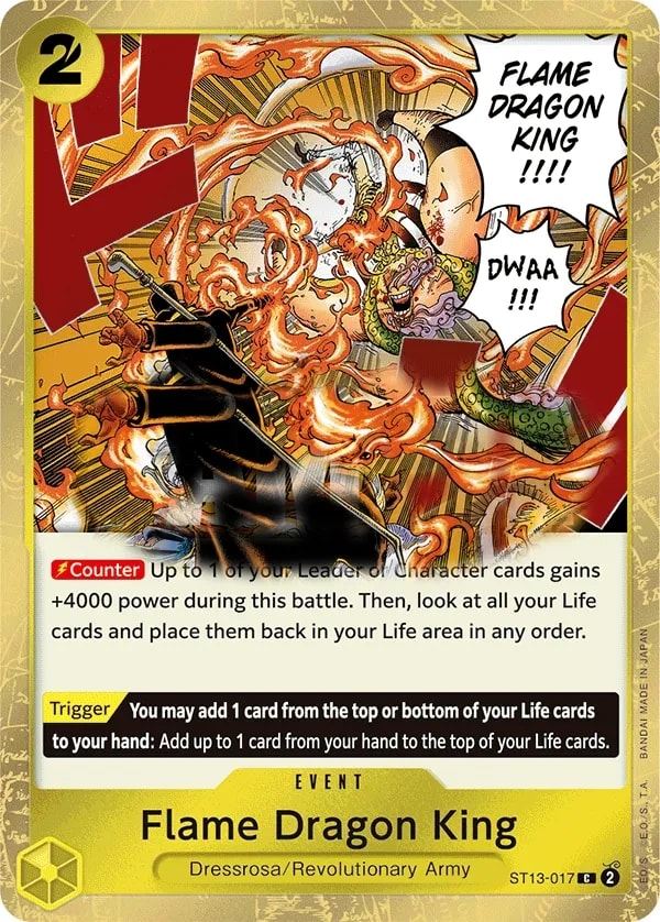 Flame Dragon King ST13-017 One Piece card