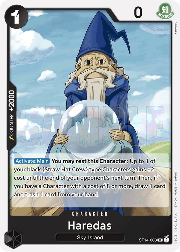 Haredas (ST14-008) — Common One Piece card
