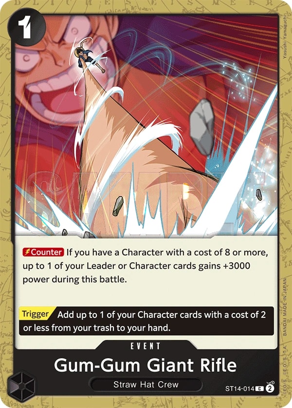 Gum-Gum Giant Rifle ST14-014 One Piece card