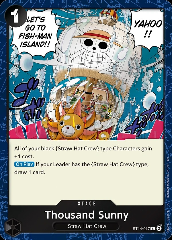 Thousand Sunny (ST14-017) — Common One Piece card
