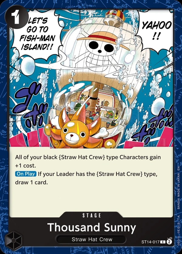 Thousand Sunny (017) (Reprint) One Piece card