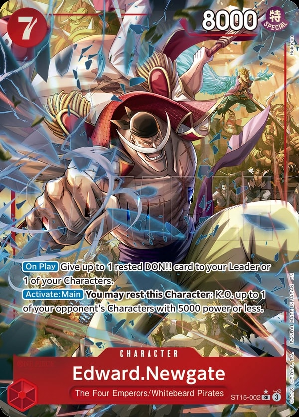 Edward.Newgate (002) (Alternate Art) One Piece card