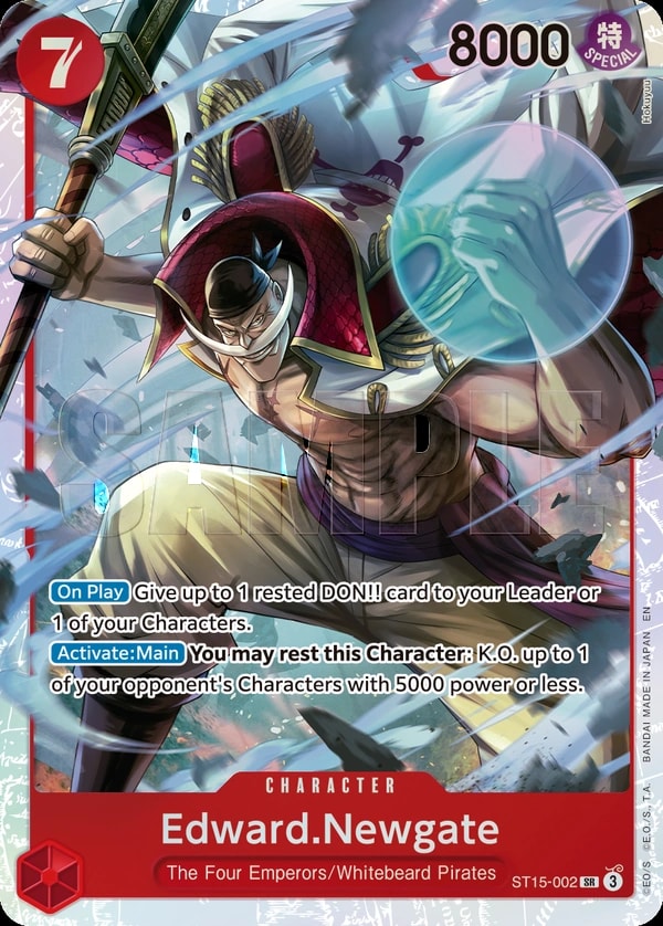 Edward.Newgate (002) (Reprint) One Piece card