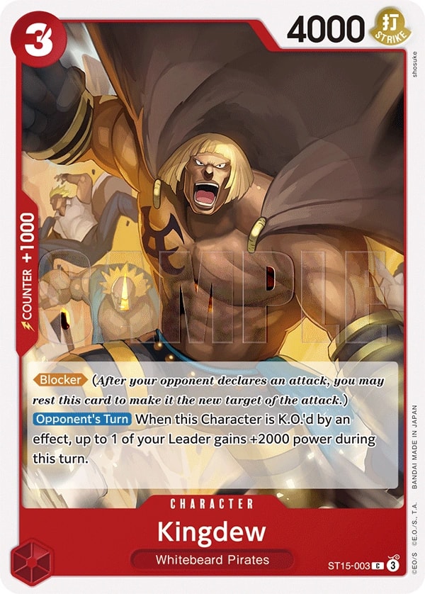 Kingdew (ST15-003) — Common One Piece card