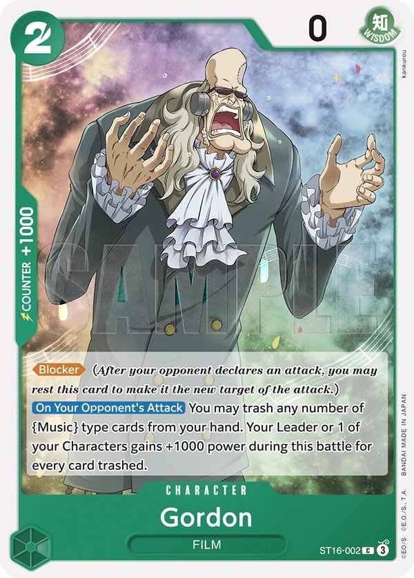 Gordon (ST16-002) — Common One Piece card