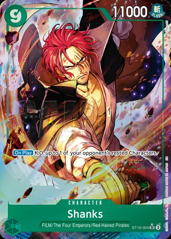 Shanks (004) (Alternate Art) One Piece card