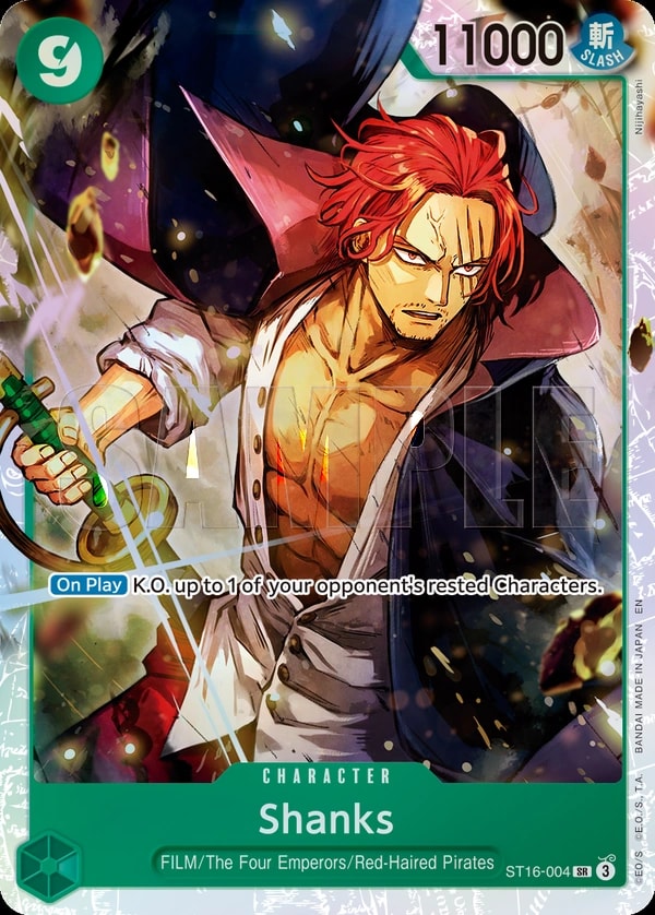 Shanks (004) (Reprint) One Piece card