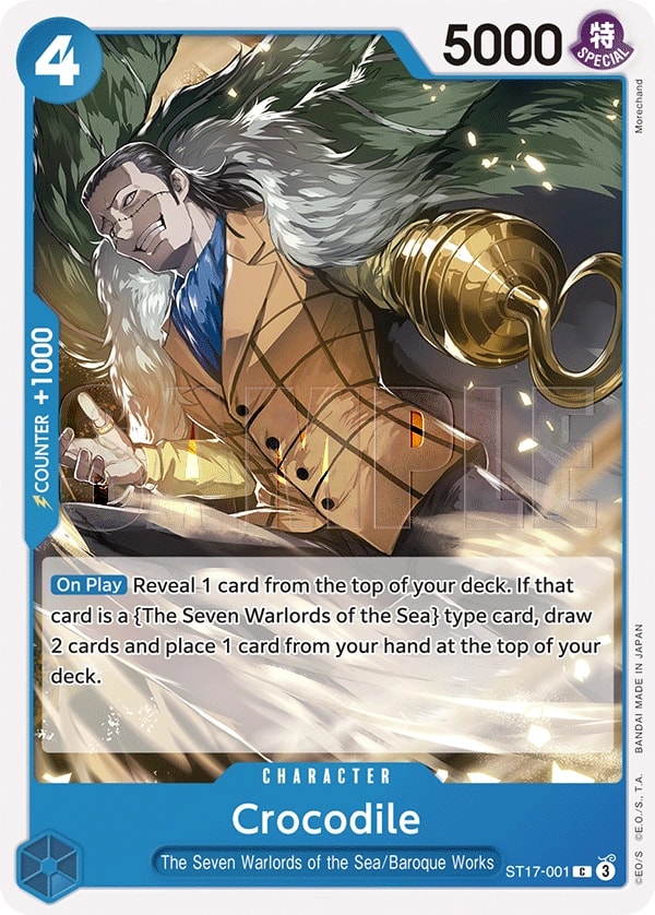 Crocodile (ST17-001) — Common One Piece card