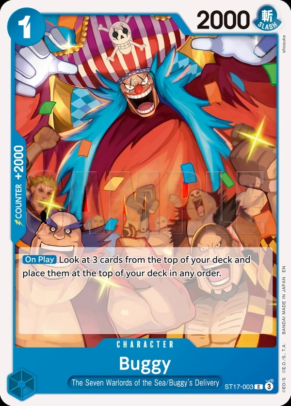 Buggy - ST17-003 (003) (Reprint) One Piece card