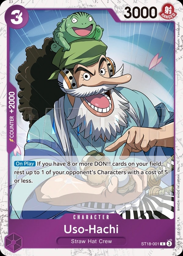 Uso-Hachi (001) (Pirate Foil) One Piece card