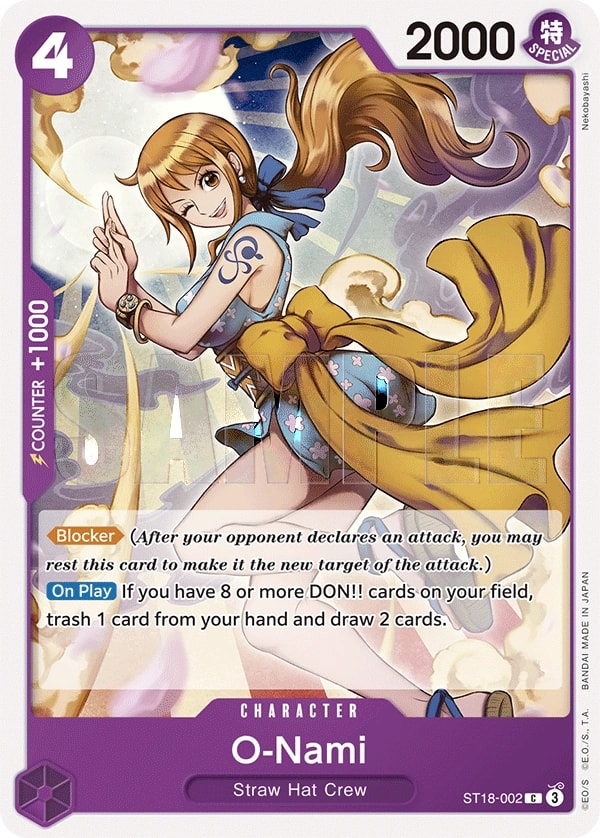 O-Nami - ST18-002 (ST18-002) — Common One Piece card