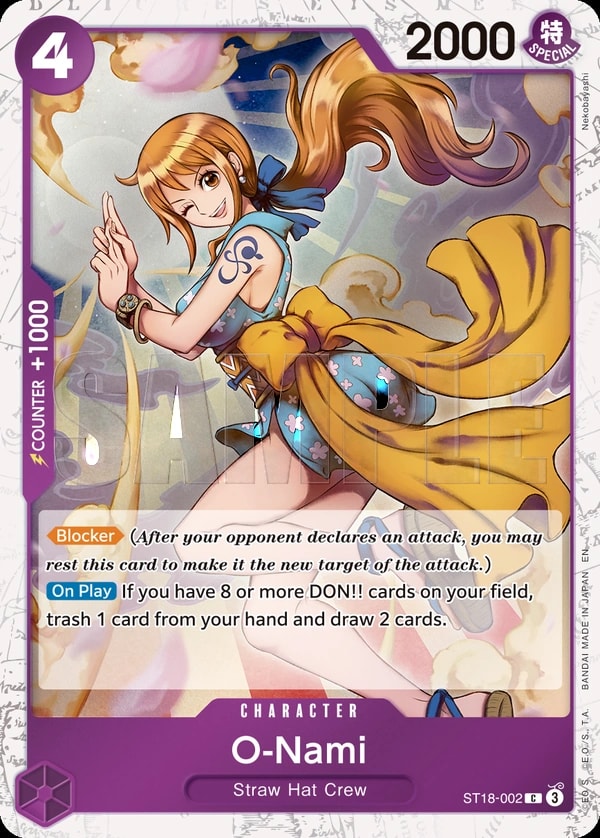 O-Nami - ST18-002 (002) (Pirate Foil) One Piece card