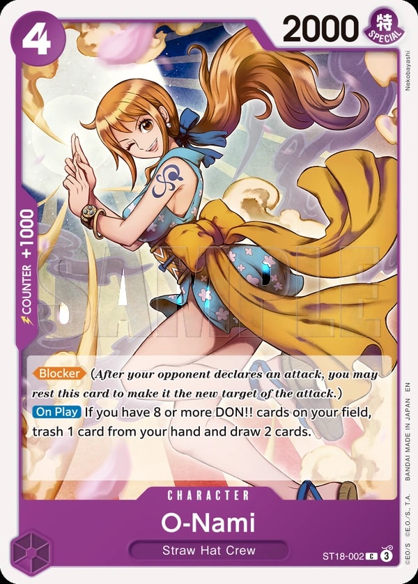 O-Nami - ST18-002 (002) (Reprint) One Piece card
