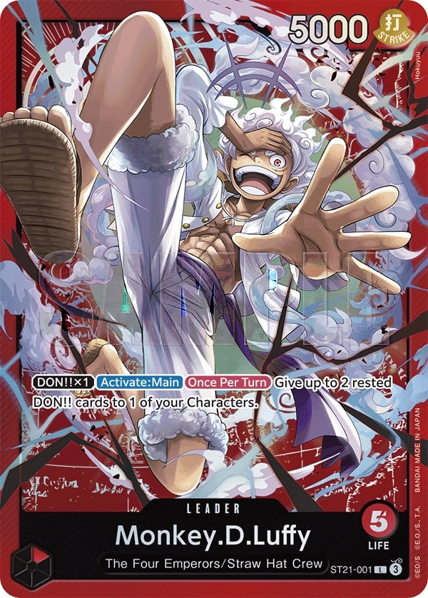 Monkey.D.Luffy ST21-001 One Piece leader card