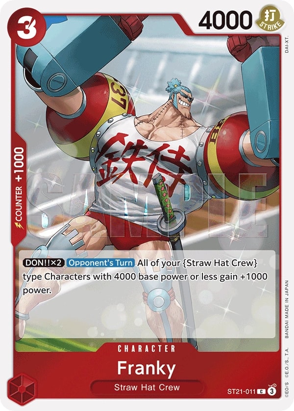 Franky (011) (Parallel) One Piece card