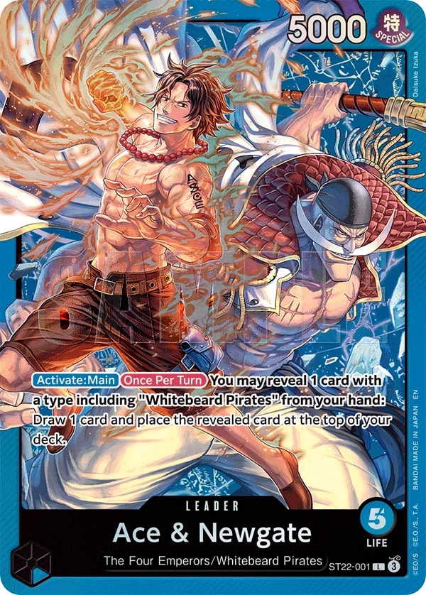Ace & Newgate (001) (Parallel) One Piece card