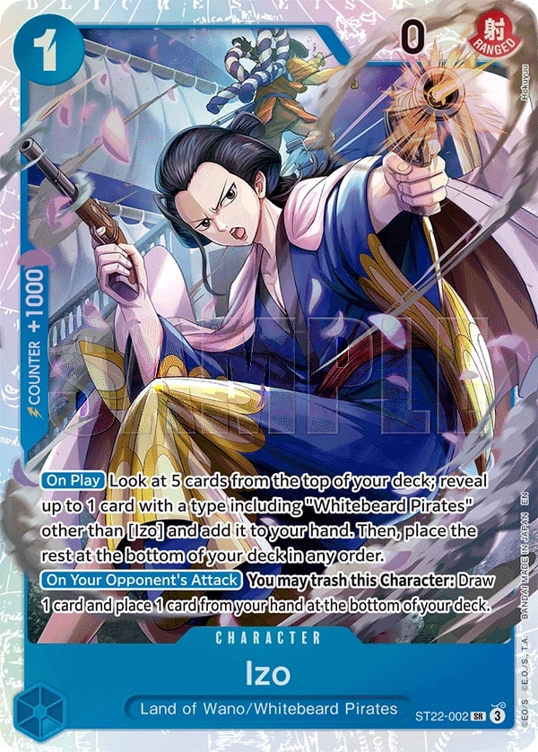 Izo (002) (Parallel) One Piece card