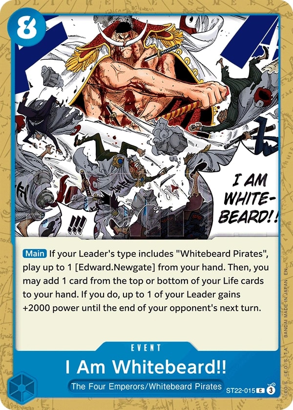 I Am Whitebeard!! ST22-015 One Piece card