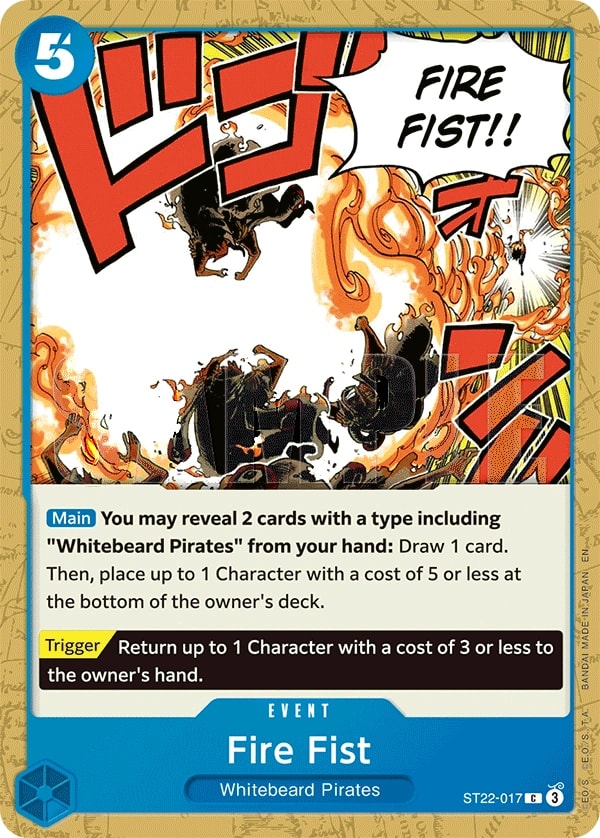 Fire Fist ST22-017 One Piece card