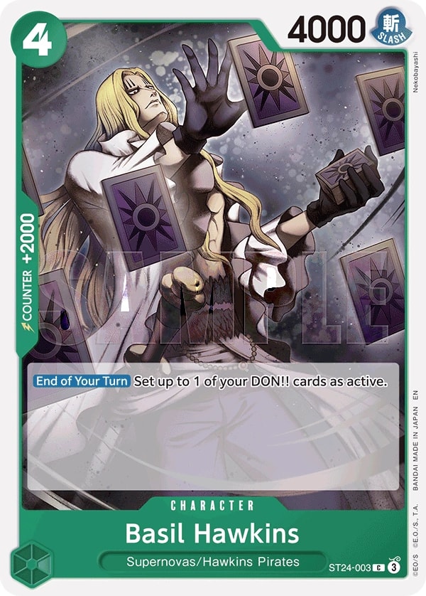 Basil Hawkins One Piece card