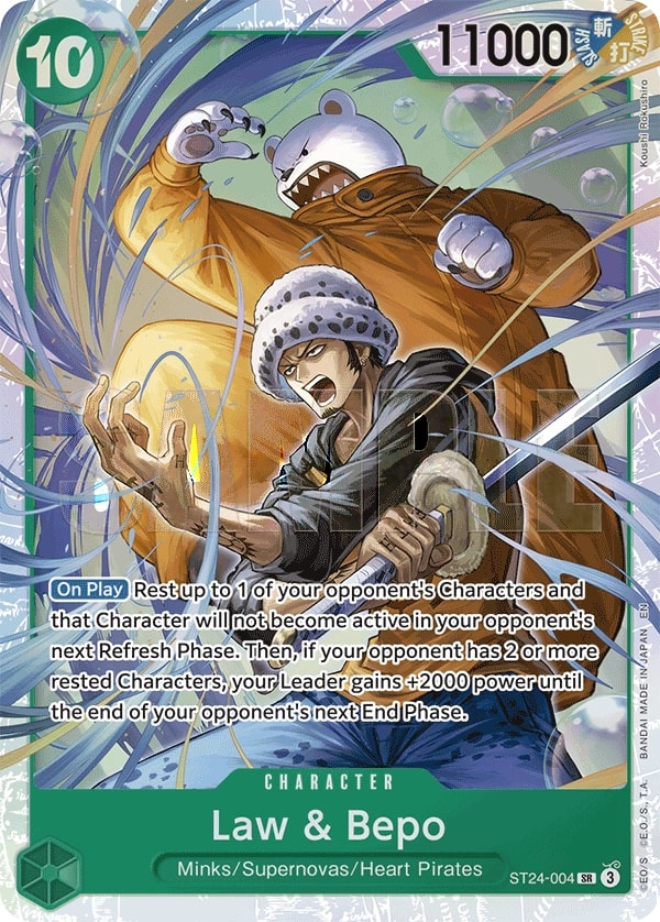 Law & Bepo One Piece card