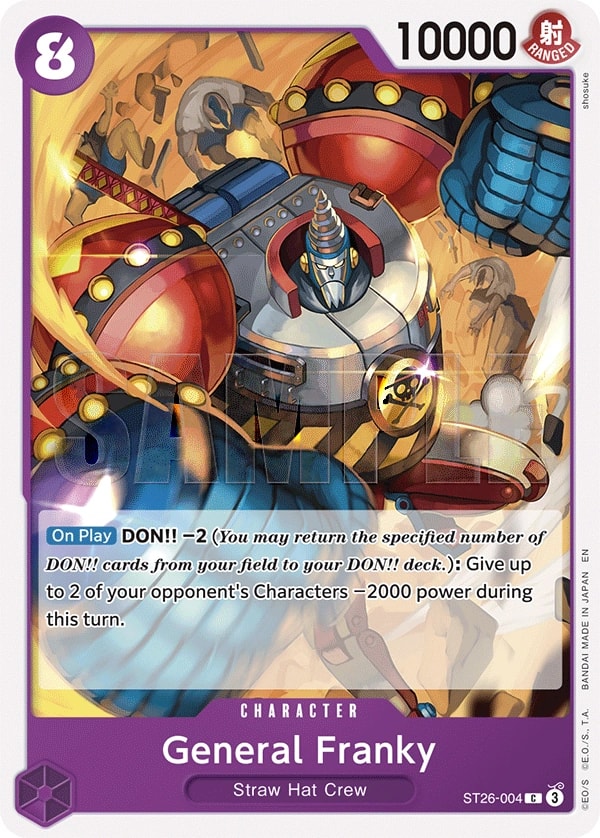General Franky One Piece card