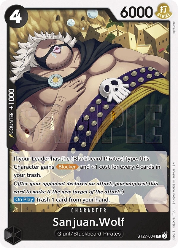Sanjuan.Wolf One Piece card