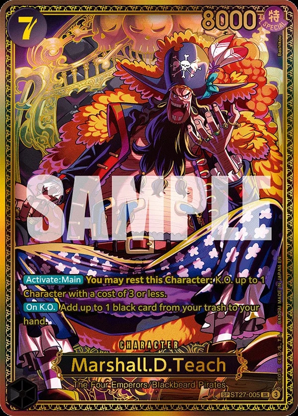 Marshall.D.Teach ST27-005 One Piece card