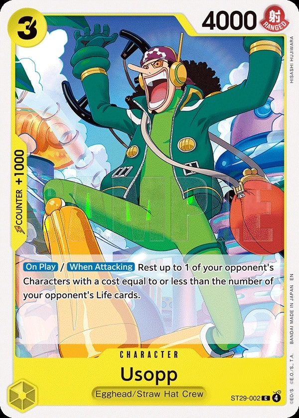 Usopp (002) (Full Art) One Piece card