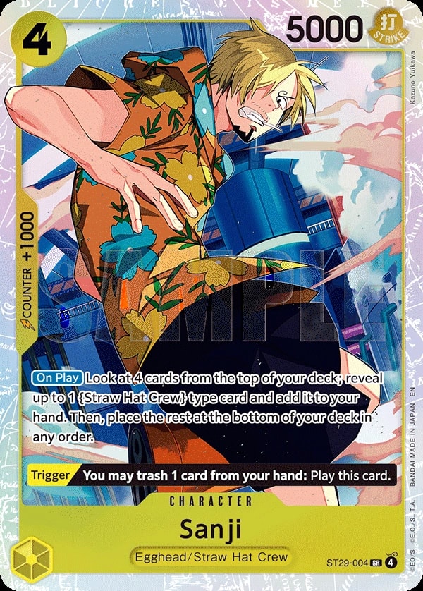 Sanji One Piece card
