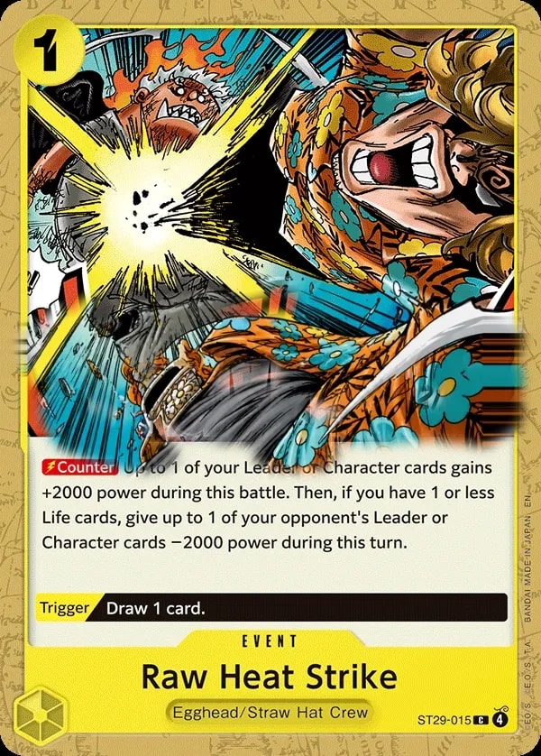 Raw Heat Strike ST29-015 One Piece card