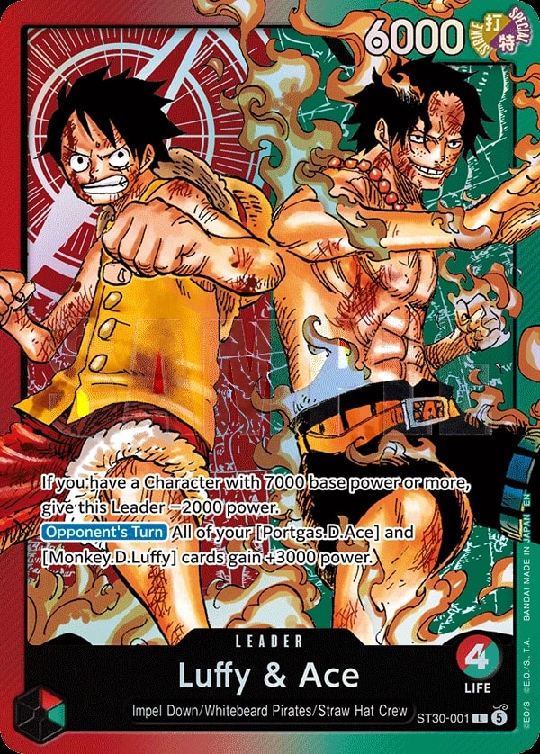 Luffy & Ace One Piece card